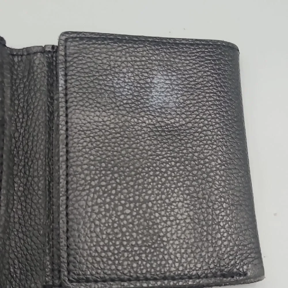 Harley Davidson Vintage Classic Embroidered Logo Trifold Wallet | Black